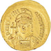 Moneta, Justinian I, Solidus, 527-565 AD, Constantinople, AU(55-58), Złoto