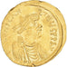 Coin, Constans II, Semissis, 641-668 AD, Constantinople, AU(50-53), Gold