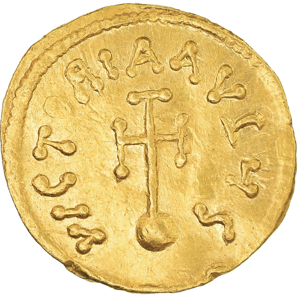 Coin, Constans II, Semissis, 641-668 AD, Constantinople, AU(50-53), Gold