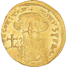 Moeda, Constans II, Solidus, 651-654, Constantinople, MS(60-62), Dourado