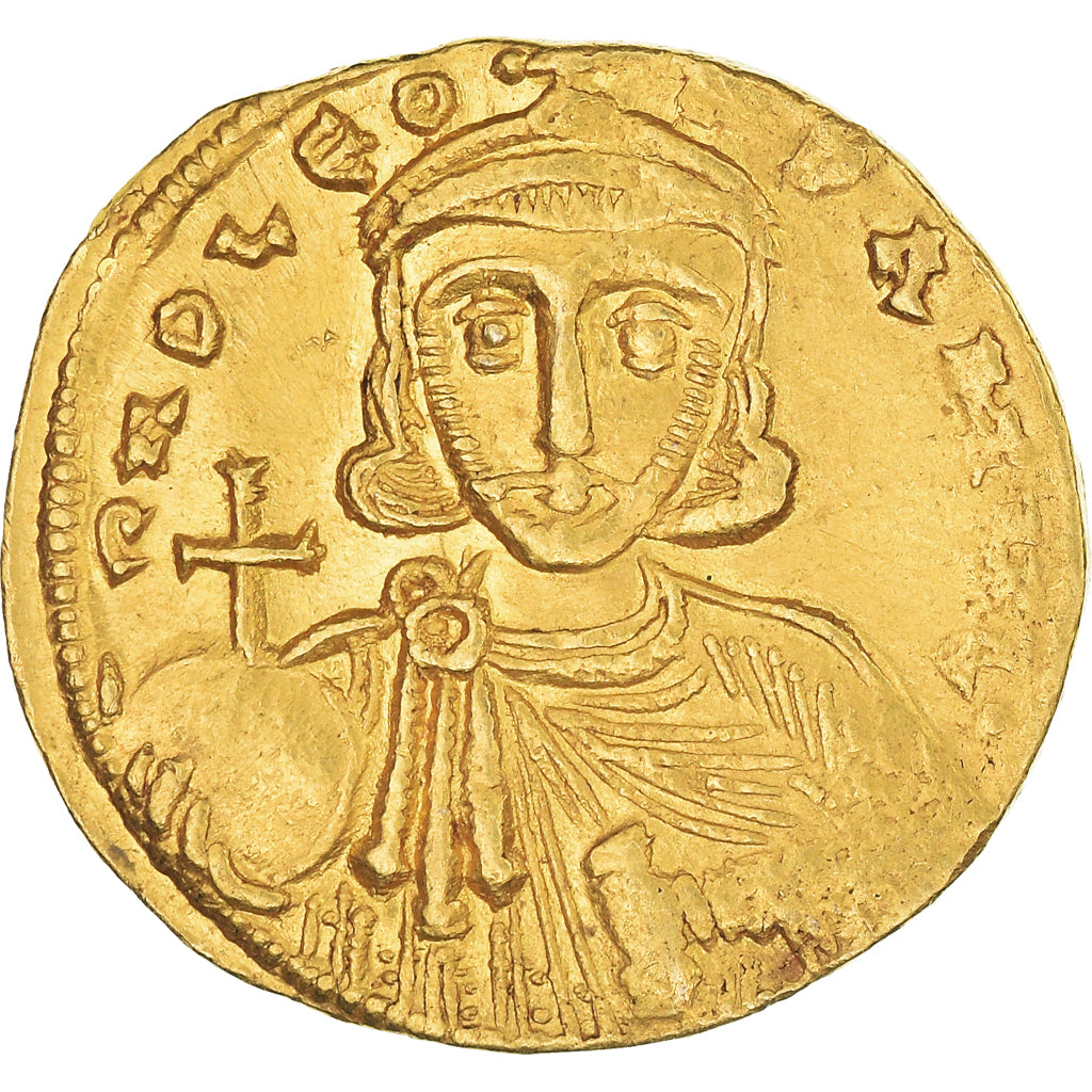 Monnaie, Leon III & Constantin V, Solidus, 735-740, Constantinople, SUP, Or