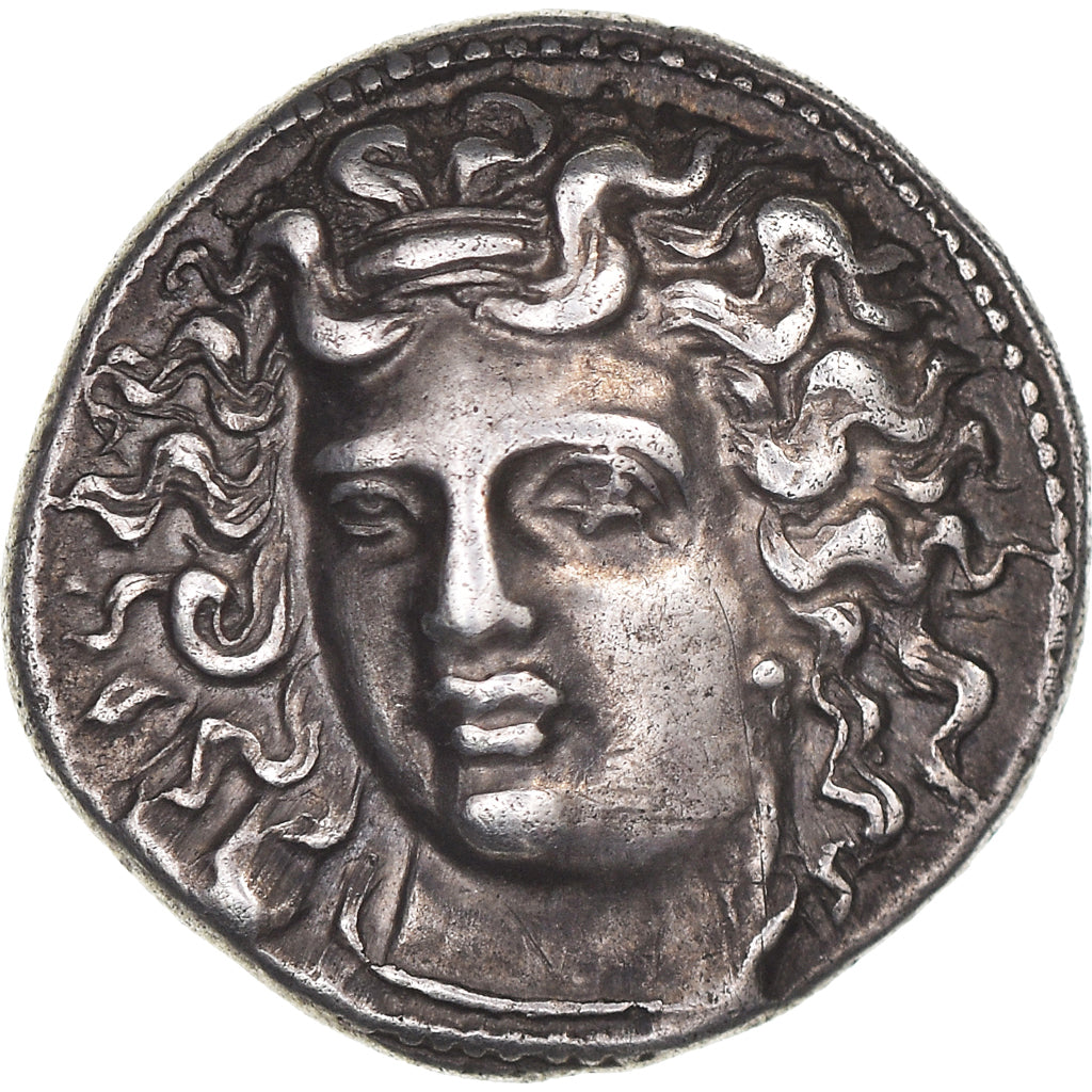 Coin, Thessaly, Drachm, 365-356 BC, Larissa, AU(55-58), Silver, HGC:4-454