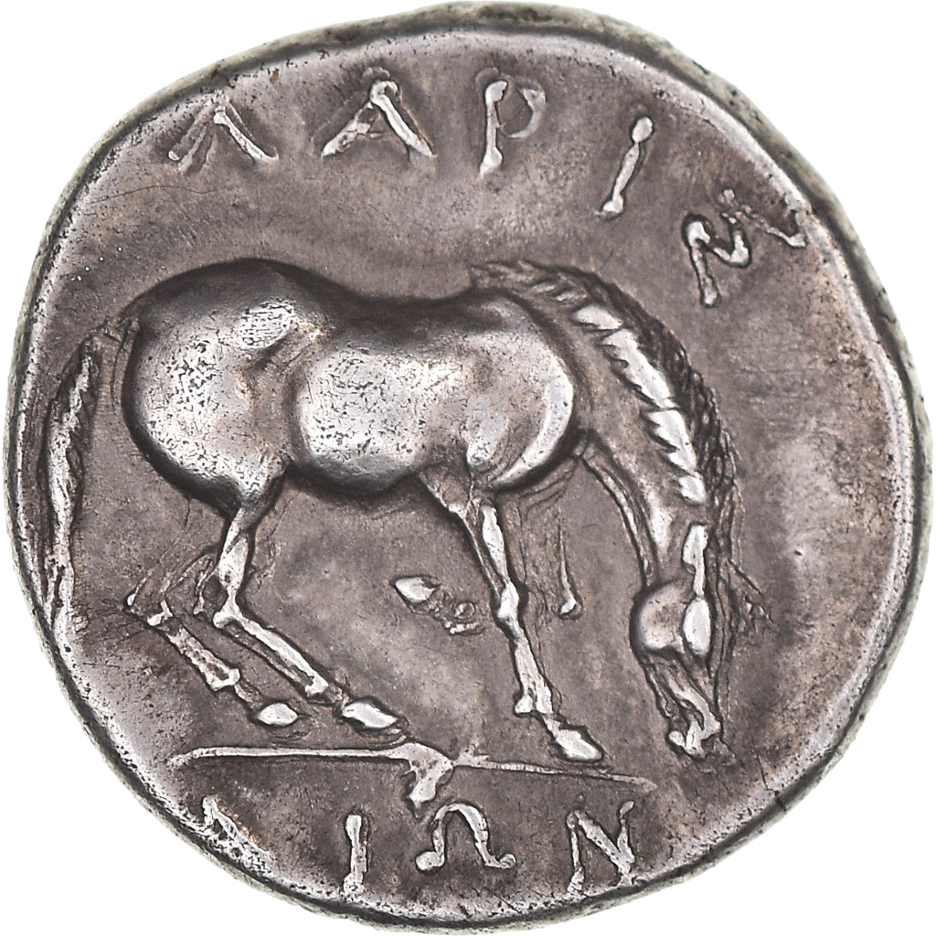 Coin, Thessaly, Drachm, 365-356 BC, Larissa, AU(55-58), Silver, HGC:4-454