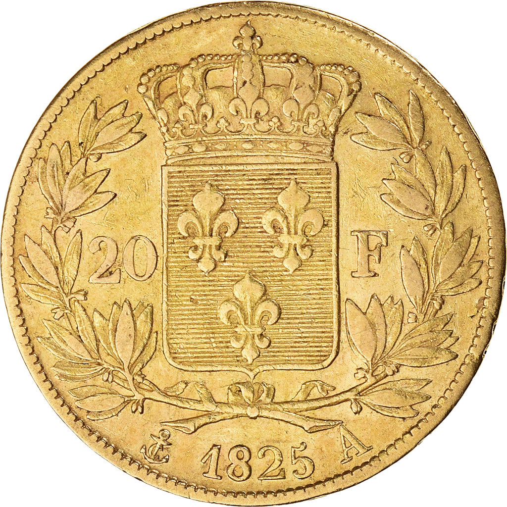 Münze, Frankreich, Charles X, 20 Francs, 1825, Paris, SS, Gold, KM:726.1