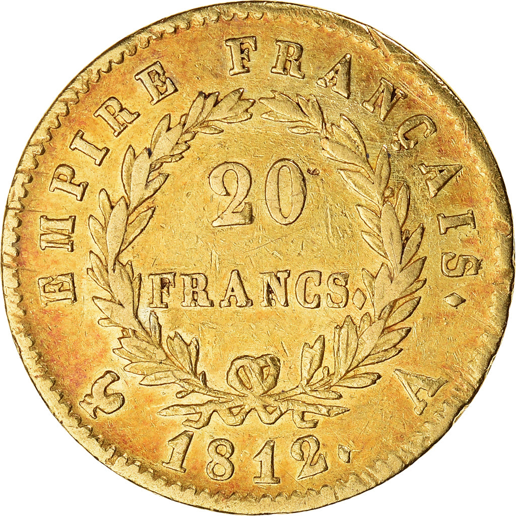 Coin, France, Napoléon I, 20 Francs, 1812, Paris, EF(40-45), Gold, KM:695.1