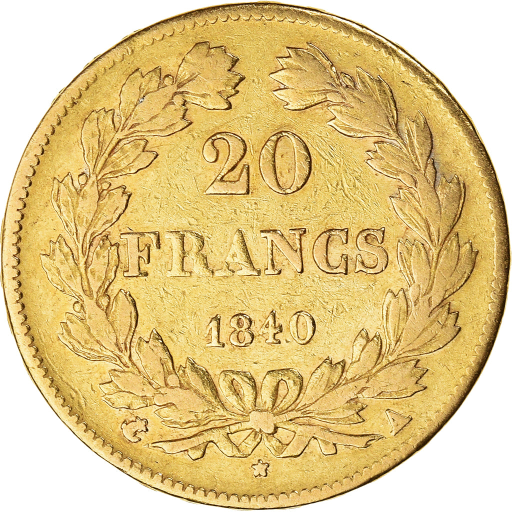 Munten, Frankrijk, Louis-Philippe, 20 Francs, 1840, Paris, FR+, Goud, KM:750.1