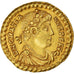 Gratian, Solidus, 375-378, Trier, Rzadkie, Złoto, AU(55-58), RIC:39c