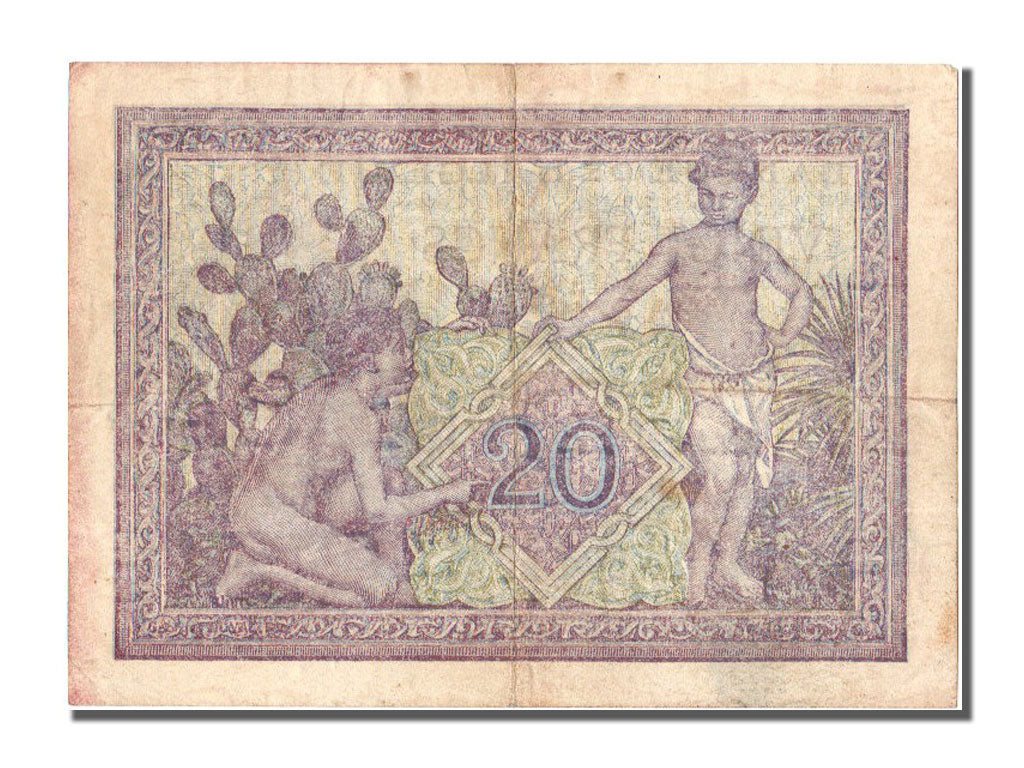 Algeria, 20 Francs, 1945, KM #92b, 1945-02-02, EF(40-45), B