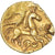 Monnaie, Suessions, 1/4 Statère, 60-50 BC, Rare, SUP, Or, Delestrée:331