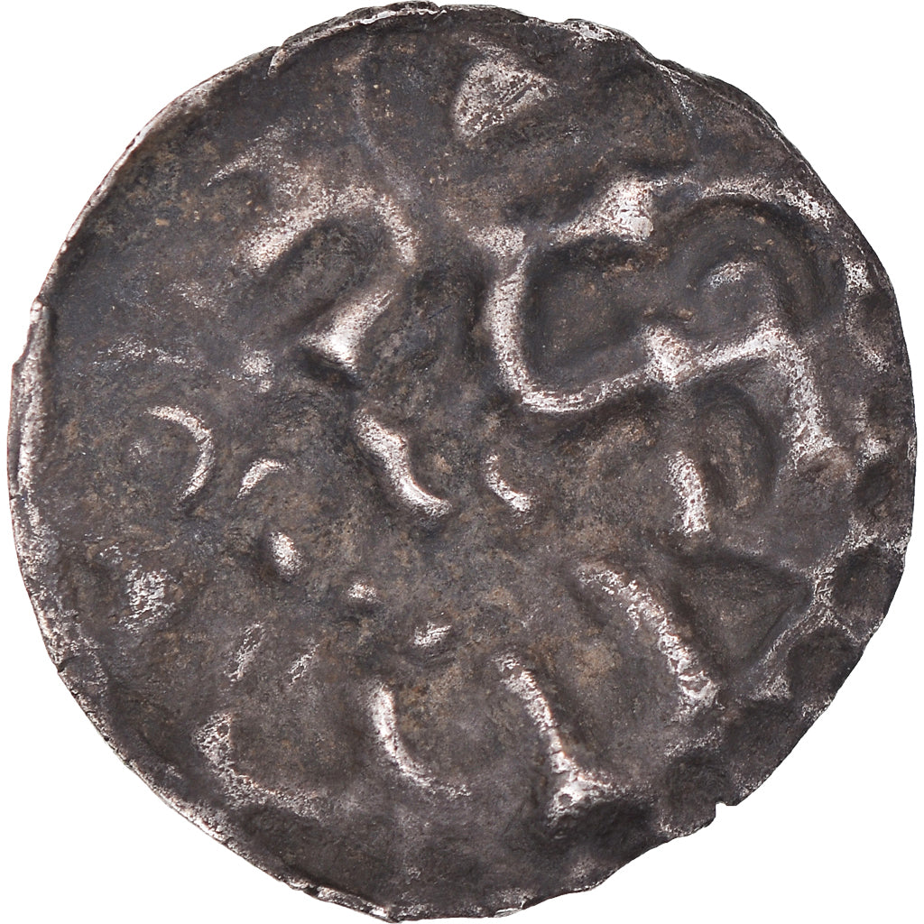 Monnaie, France, Charlemagne, Obole, 768-781, Melle, Très rare, SUP, Argent