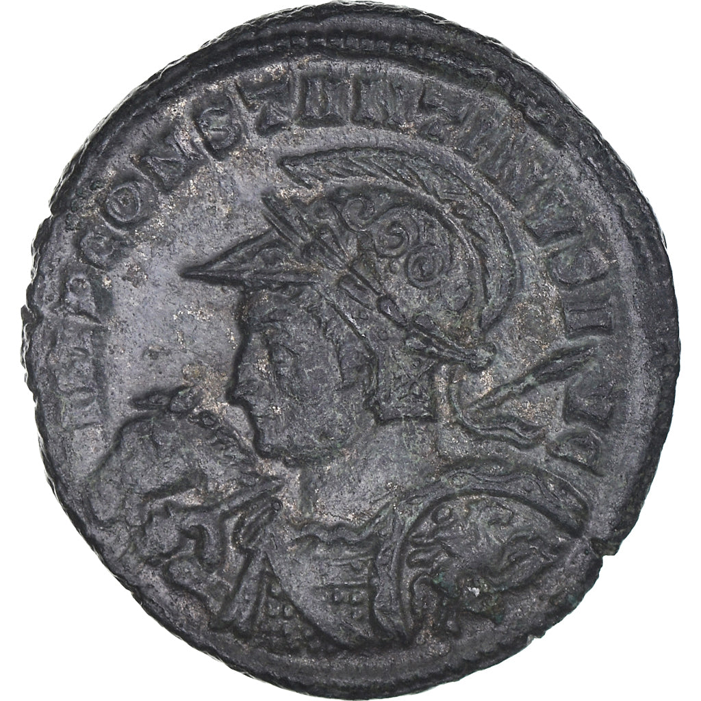 Münze, Constantine I, Follis, AD 316, Lyon - Lugdunum, Unpublished, SS+, Bronze