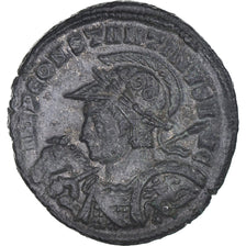Münze, Constantine I, Follis, AD 316, Lyon - Lugdunum, Unpublished, SS+, Bronze