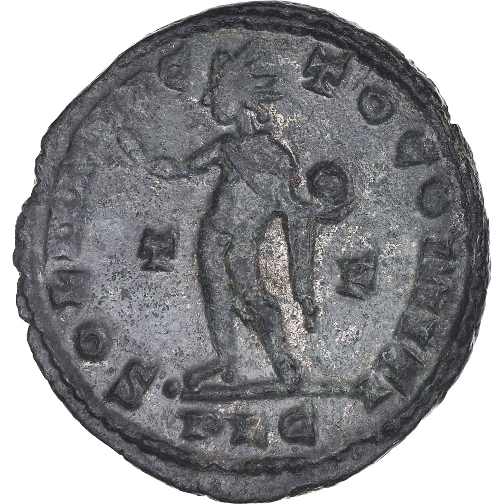 Münze, Constantine I, Follis, AD 316, Lyon - Lugdunum, Unpublished, SS+, Bronze