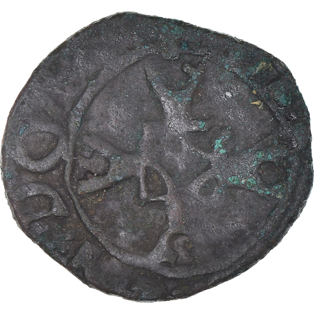Monnaie, Belgique, Charles Quint, Double mite au lion, Imitation, TB, Cuivre