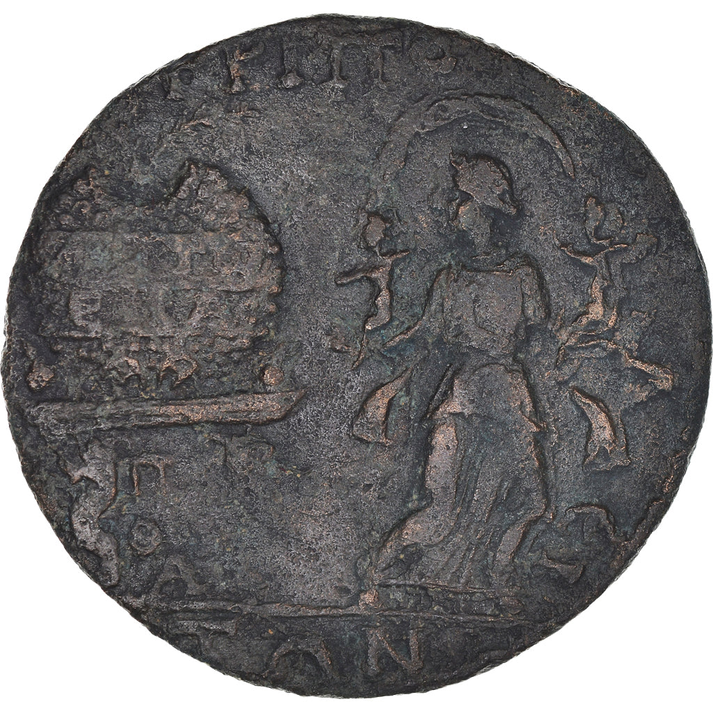 Monnaie, Lydie, Valérien I, Bronze Æ, 253-260, Tripolis, Extrêmement rare