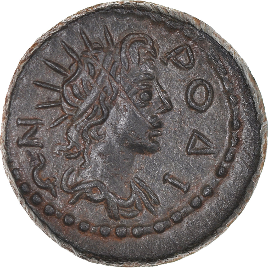Munten, Islands off Caria, Antoninus Pius, Hemiassarion, 138-161, Rhodes, ZF+