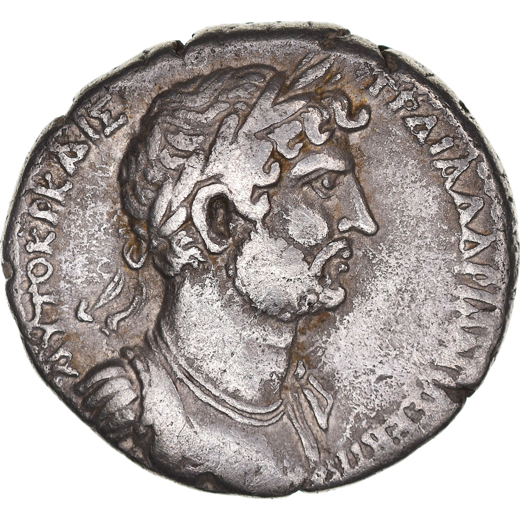 Moneda, Cilicia, Hadrian, Tetradrachm, 130-131, Aegeae, MBC, Vellón, RPC:3343
