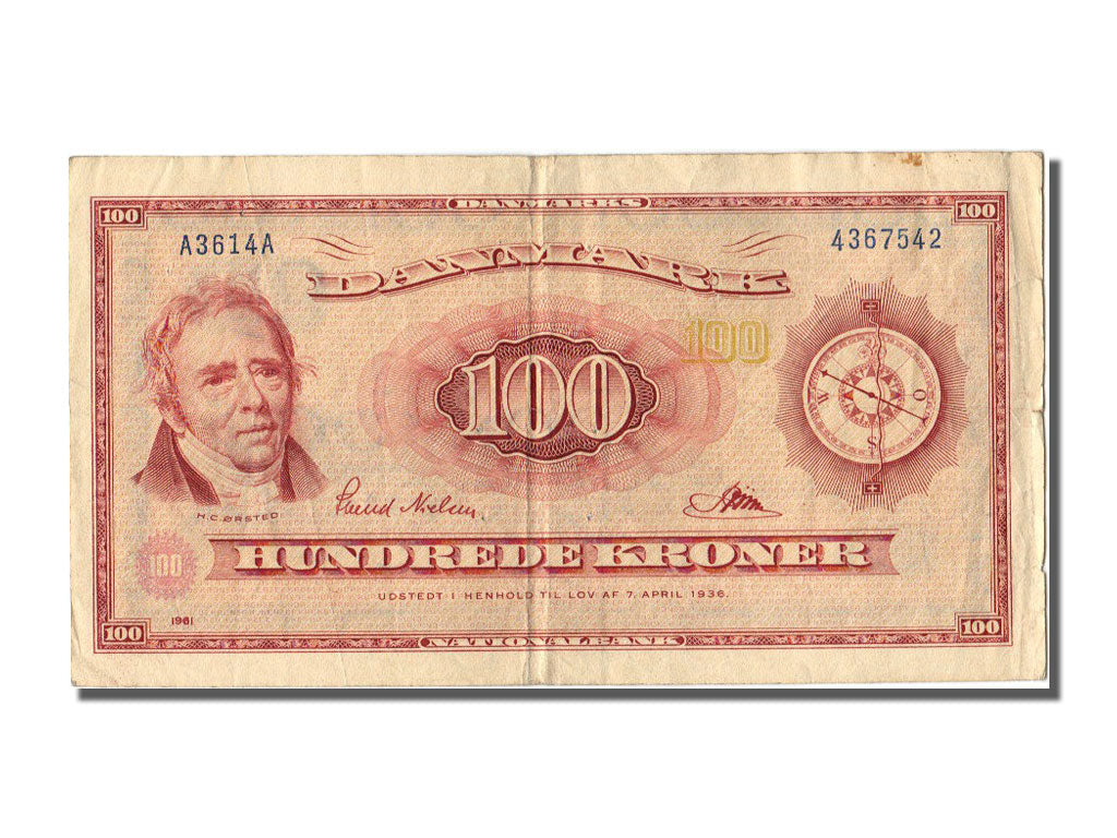 Denmark, 100 Kroner, 1961, VF(30-35), AA