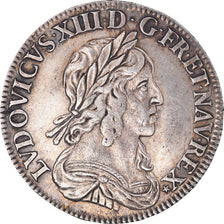 Moneta, Francia, Louis XIII, 1/4 Ecu, 1642, Paris, BB+, Argento, Gadoury:48