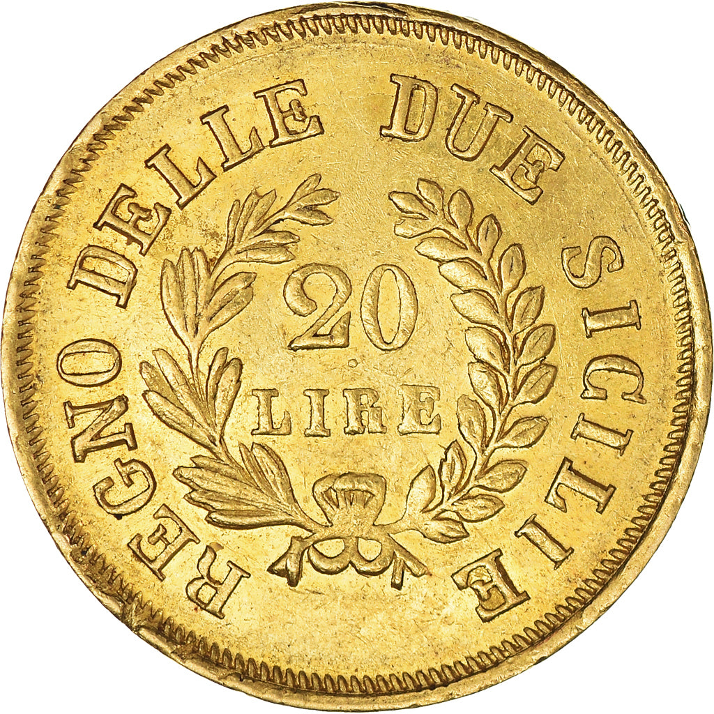 Monnaie, États italiens, NAPLES, Joachim Murat, 20 Lire, 1813, TTB+, Or, KM:264
