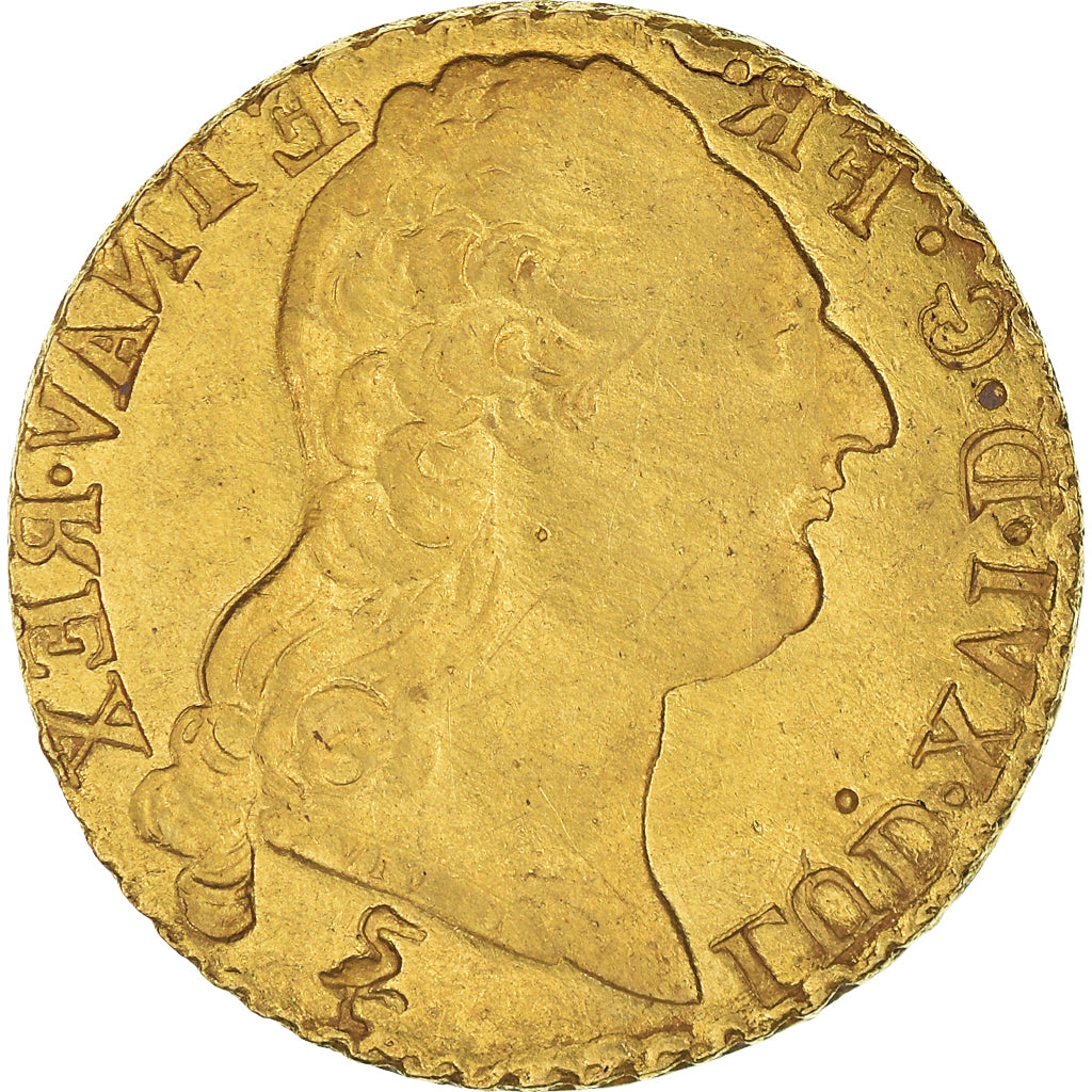 Moneta, Francia, Louis XVI, Louis d'or à la tête nue, Paris, Incuse strike