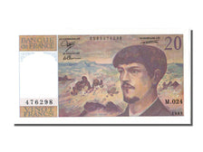 France, 20 Francs, 20 F 1980-1997 ''Debussy'', 1989, KM #151c, UNC(65-70), M,...