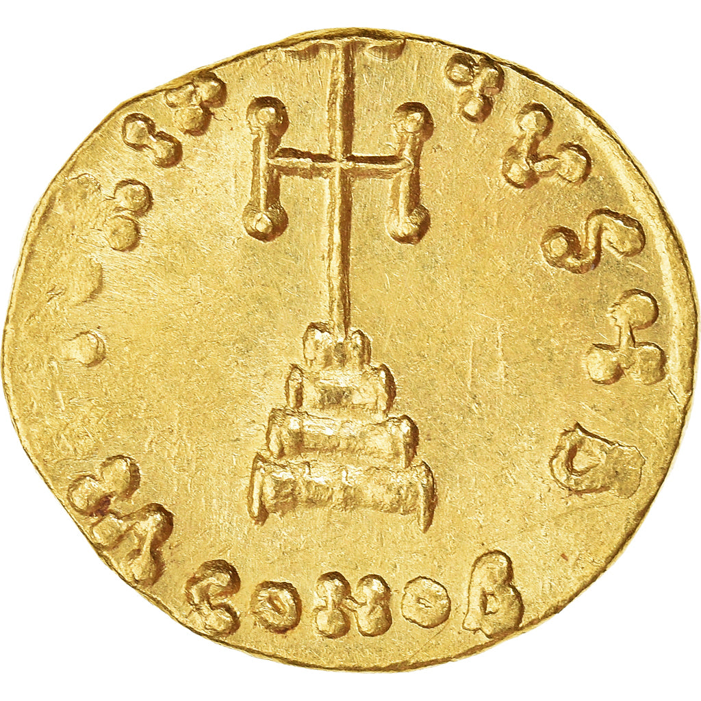 Coin, Leontius, Solidus, 695-698, Constantinople, AU(55-58), Gold, Sear:1330