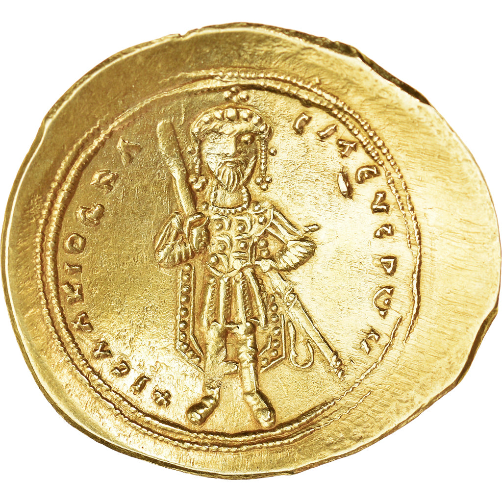 Moneda, Isaac Comnene, Histamenon Nomisma, 1057-1059, Constantinople, EBC, Oro