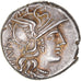 Coin, Titinia, Denarius, 141 BC, Rome, Pedigree, AU(55-58), Silver