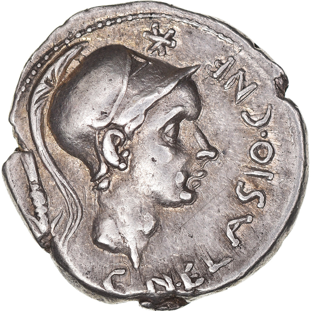Coin, Cornelia, Denarius, 112-111 BC, Rome, Pedigree, AU(50-53), Silver