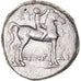 Coin, Calabria, Nomos, 272-240 BC, Tarentum, EF(40-45), Silver, HN Italy:1032