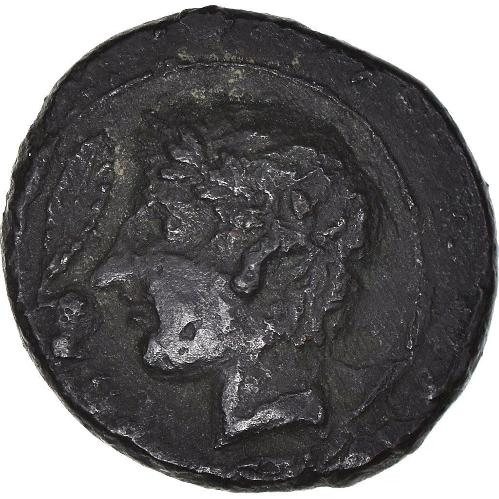 Münze, Sicily, Tetras, 405 BC, Leontini, SS, Bronze, HGC:2-709
