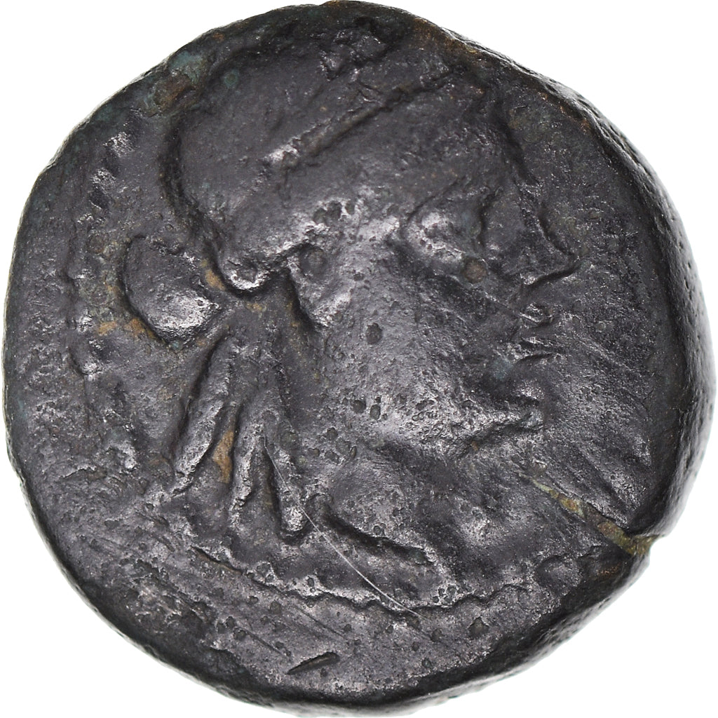 Coin, Ionia, Bronze Æ, 75-50 BC, Smyrna, EF(40-45), Bronze, SNG-Cop:1219