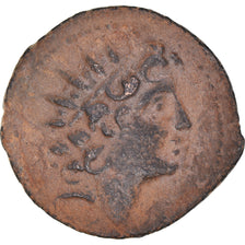 Moneda, Cleopatra Thea & Antiochos VIII Epiphanes, Bronze Æ, 124-123 BC