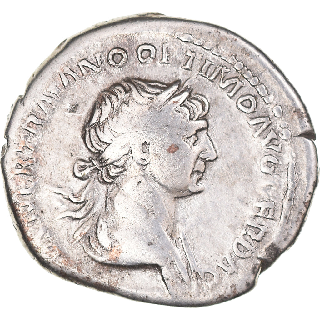 Coin, Trajan, Denarius, 114-116, Rome, VF(30-35), Silver, RIC:337