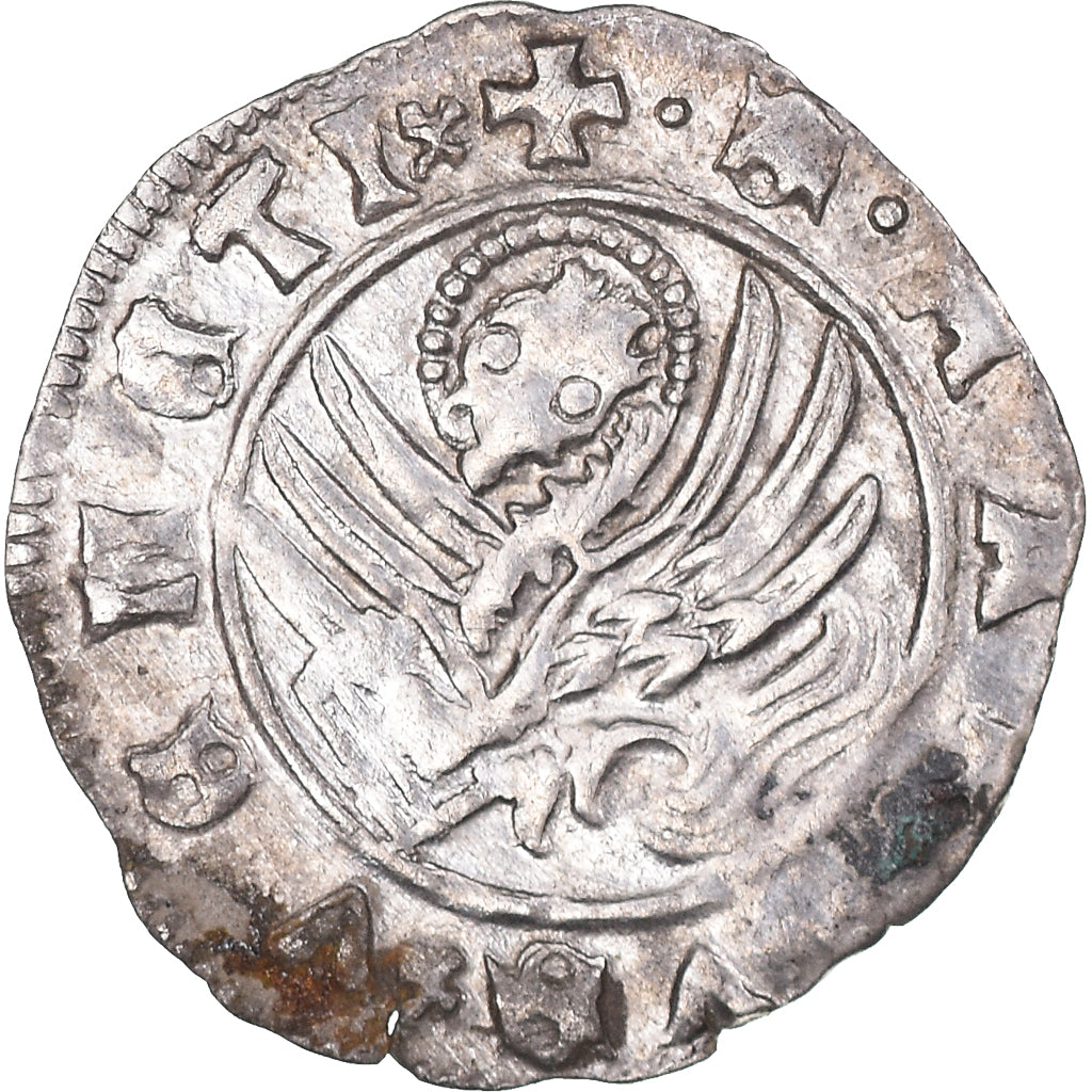 Coin, Italy, VENICE, Andrea Contarini, Soldino, 1368-1382, AU(50-53), Silver