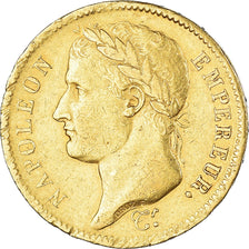 Moneda, Francia, Napoléon I, 40 Francs, 1811, Paris, MBC, Oro, KM:696.1