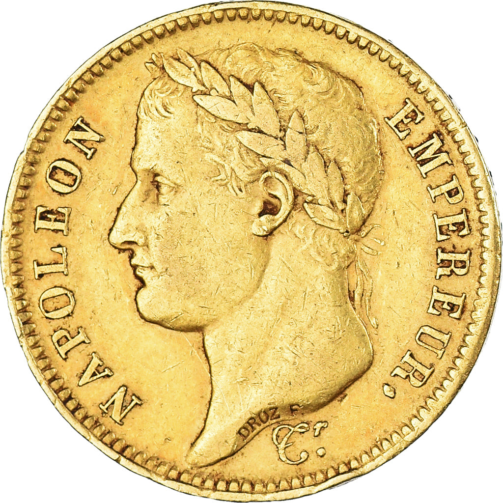 Moneda, Francia, Napoléon I, 40 Francs, 1811, Paris, MBC, Oro, KM:696.1