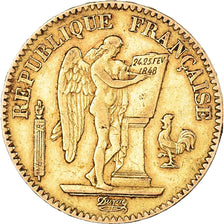 Coin, France, Génie, 20 Francs, 1848, Paris, EF(40-45), Gold, KM:757