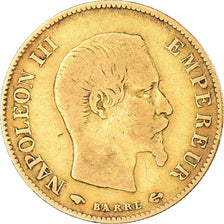 Moneta, Francia, Napoleon III, 10 Francs, 1859, Paris, MB, Oro, KM:784.3