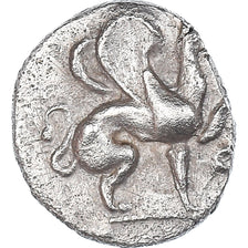 Moeda, Jónia, Trihemiobol, 544-494 BC, Teos, EF(40-45), Prata, SNG-Cop:1439