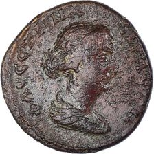Coin, Troas, Faustina II, Bronze Æ, 147-175, Abydos, EF(40-45), Bronze