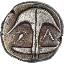 Coin, Thrace, Drachm, 480/78-450 BC, Apollonia Pontika, AU(50-53), Silver