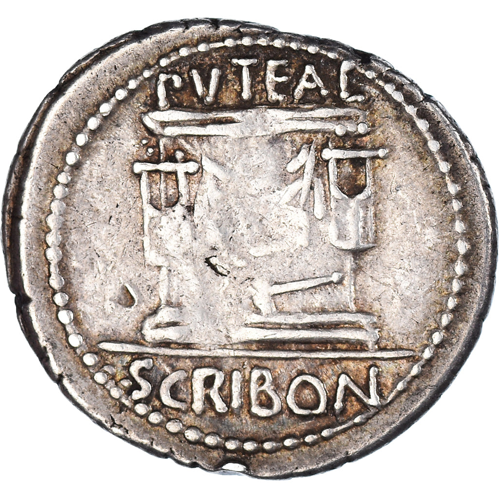 Münze, Scribonia, Denarius, 62 BC, Rome, S+, Silber, Crawford:416/1a