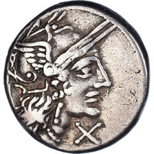 Moneda, Papiria, Denarius, 122 BC, Rome, MBC, Plata, Crawford:276/1