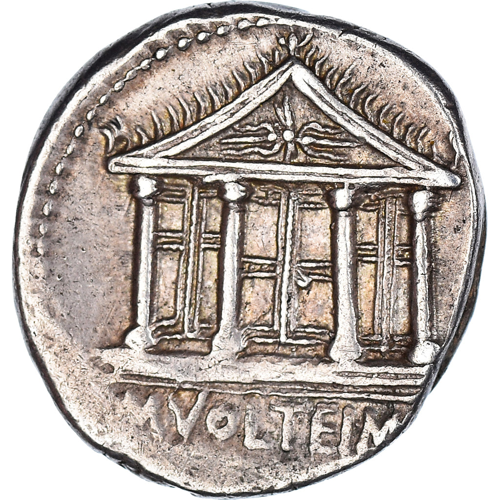 Coin, Volteia, Denarius, 78 BC, Rome, AU(50-53), Silver, Crawford:385/1