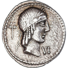 Coin, Calpurnia, Denarius, 90 BC, Rome, AU(50-53), Silver, Crawford:340/1