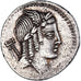 Coin, Julia, Denarius, 85 BC, Rome, AU(50-53), Silver, Crawford:352/1c