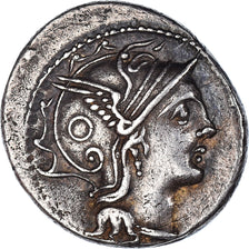 Coin, Claudia, Denarius, 110-109 BC, Rome, AU(55-58), Silver, Crawford:300/1
