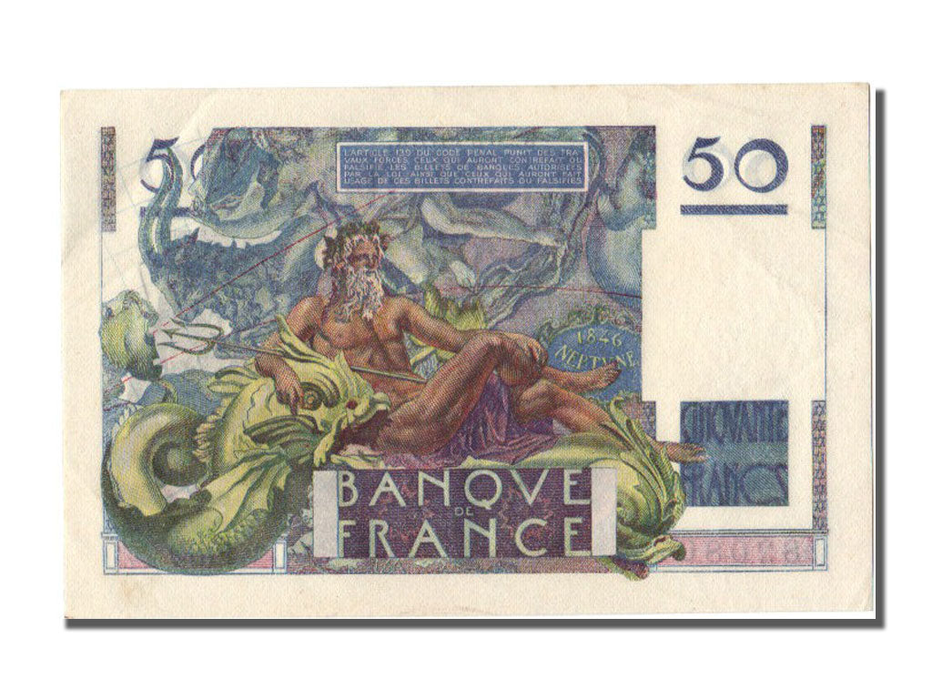France, 50 Francs, 50 F 1946-1951 ''Le Verrier'', 1947, KM #127b, 1947-03-20,...
